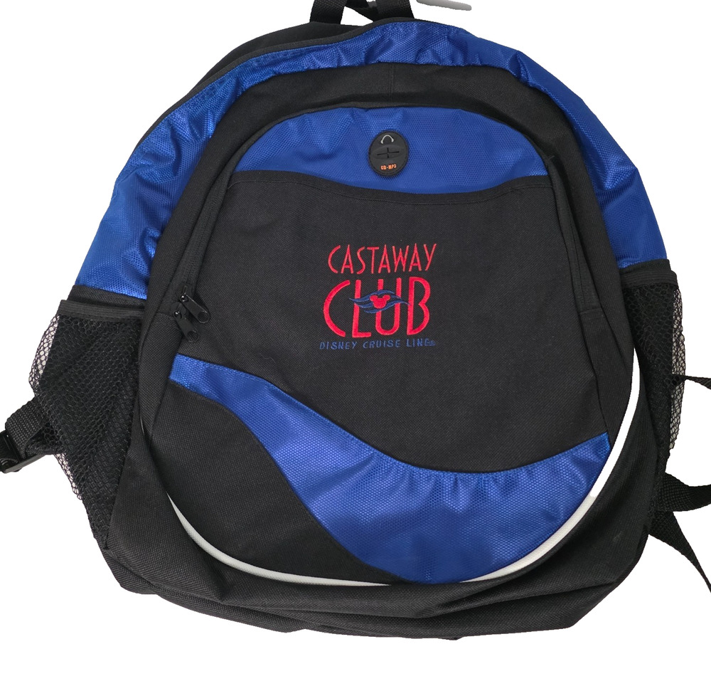 Disney Cruise Line Castaway Club 2011 Blue Black Backpack CD MP3 Port